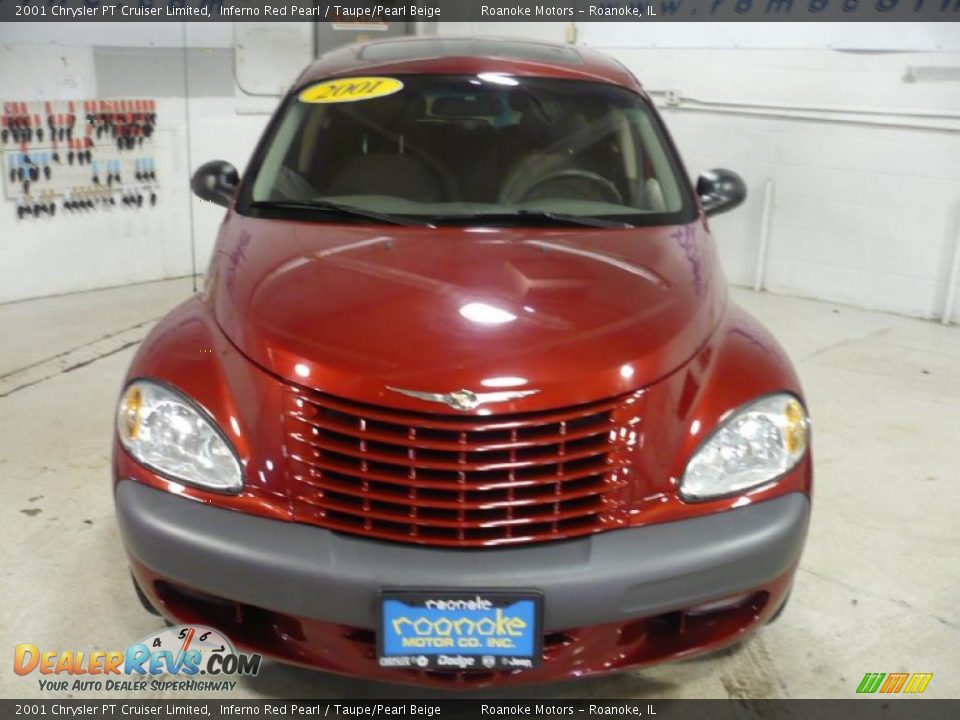 2001 Chrysler PT Cruiser Limited Inferno Red Pearl / Taupe/Pearl Beige Photo #2