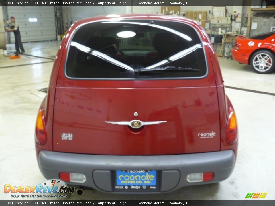 2001 Chrysler PT Cruiser Limited Inferno Red Pearl / Taupe/Pearl Beige Photo #7