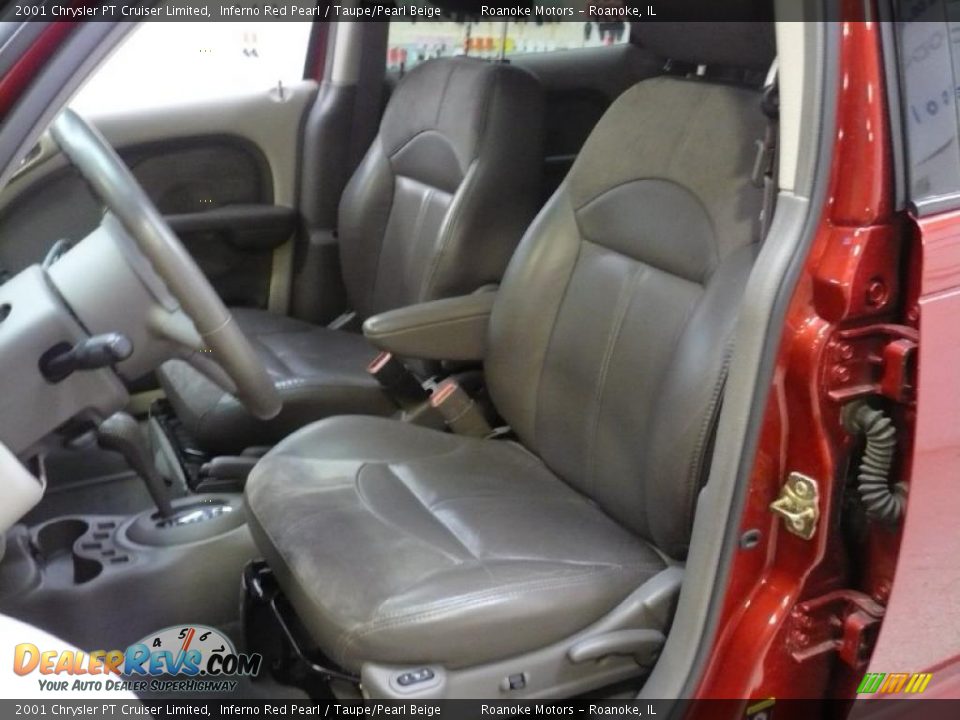 2001 Chrysler PT Cruiser Limited Inferno Red Pearl / Taupe/Pearl Beige Photo #16