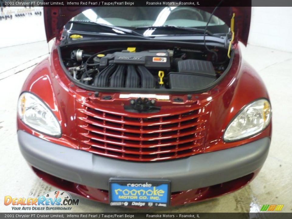 2001 Chrysler PT Cruiser Limited Inferno Red Pearl / Taupe/Pearl Beige Photo #18