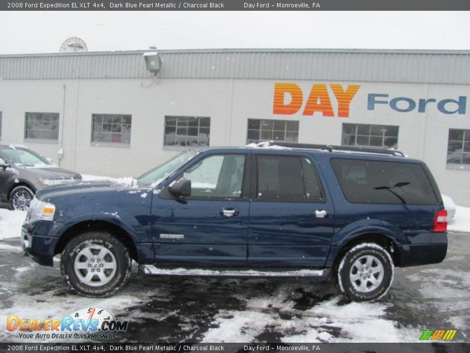 2008 Ford Expedition EL XLT 4x4 Dark Blue Pearl Metallic / Charcoal Black Photo #2