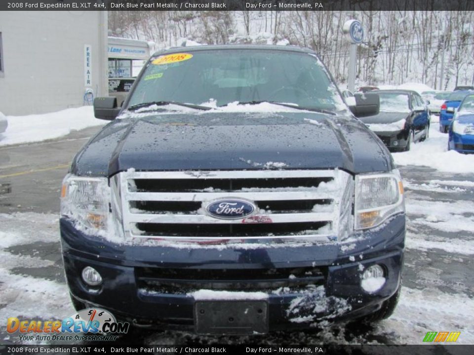 2008 Ford Expedition EL XLT 4x4 Dark Blue Pearl Metallic / Charcoal Black Photo #3