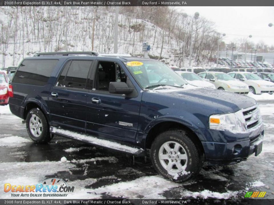 2008 Ford Expedition EL XLT 4x4 Dark Blue Pearl Metallic / Charcoal Black Photo #4