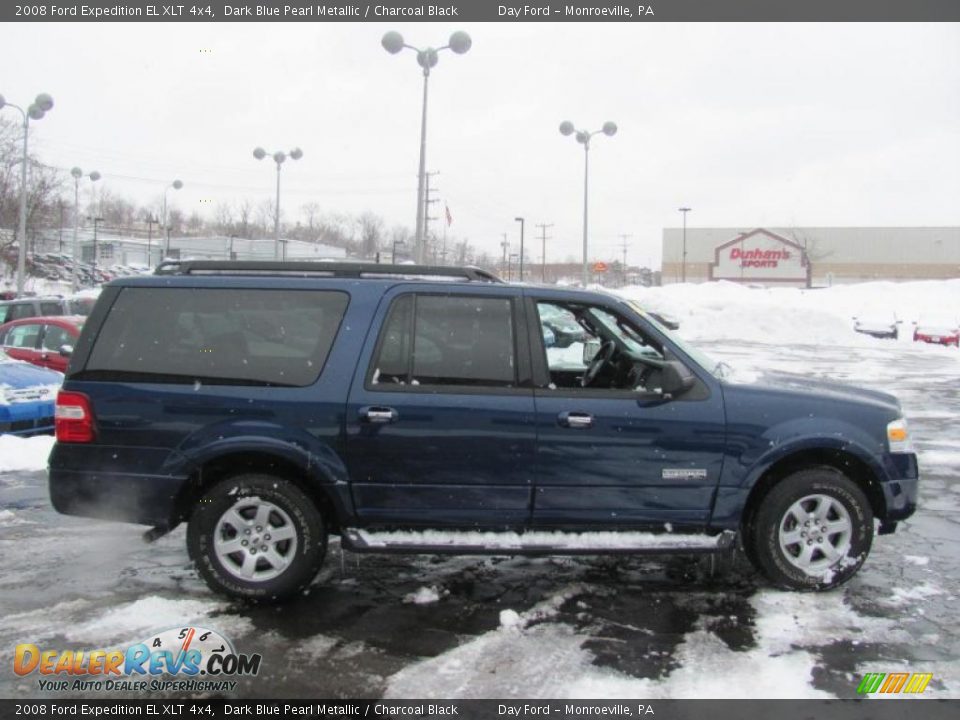2008 Ford Expedition EL XLT 4x4 Dark Blue Pearl Metallic / Charcoal Black Photo #5