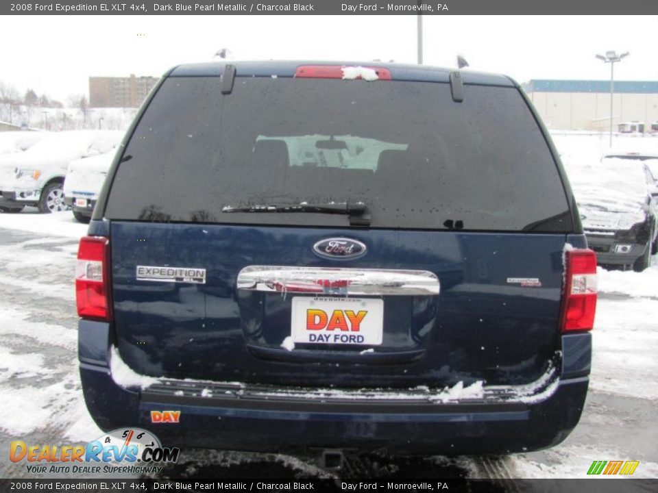 2008 Ford Expedition EL XLT 4x4 Dark Blue Pearl Metallic / Charcoal Black Photo #6