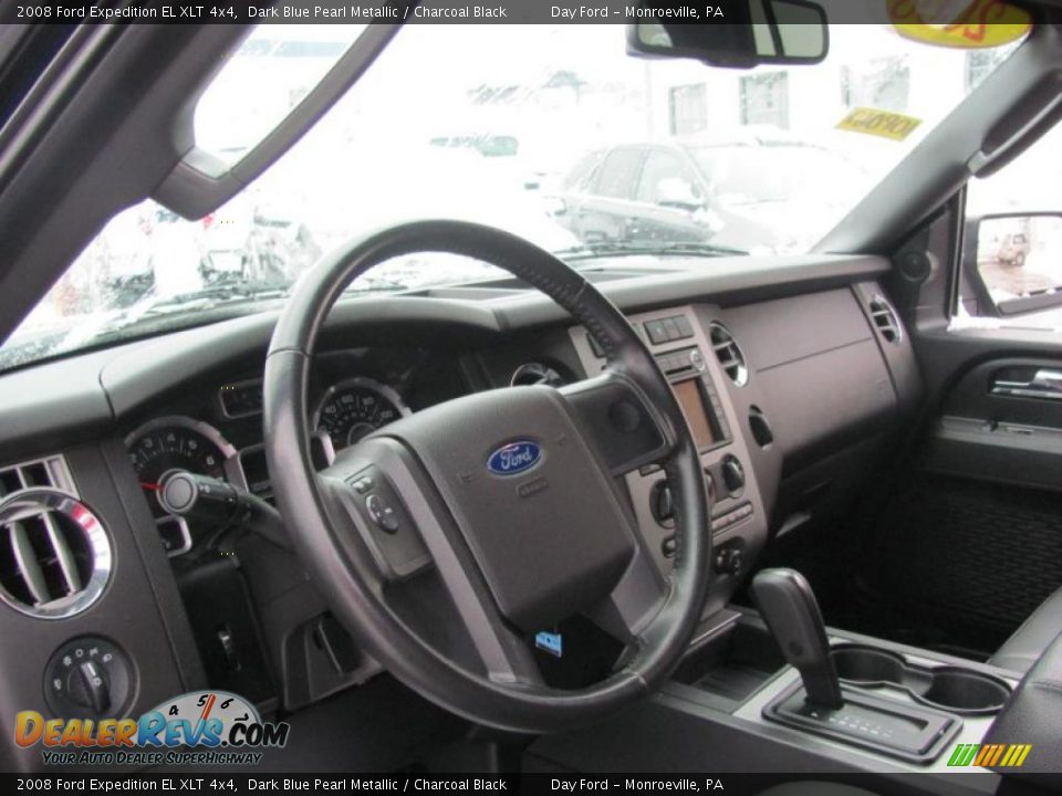 2008 Ford Expedition EL XLT 4x4 Dark Blue Pearl Metallic / Charcoal Black Photo #8