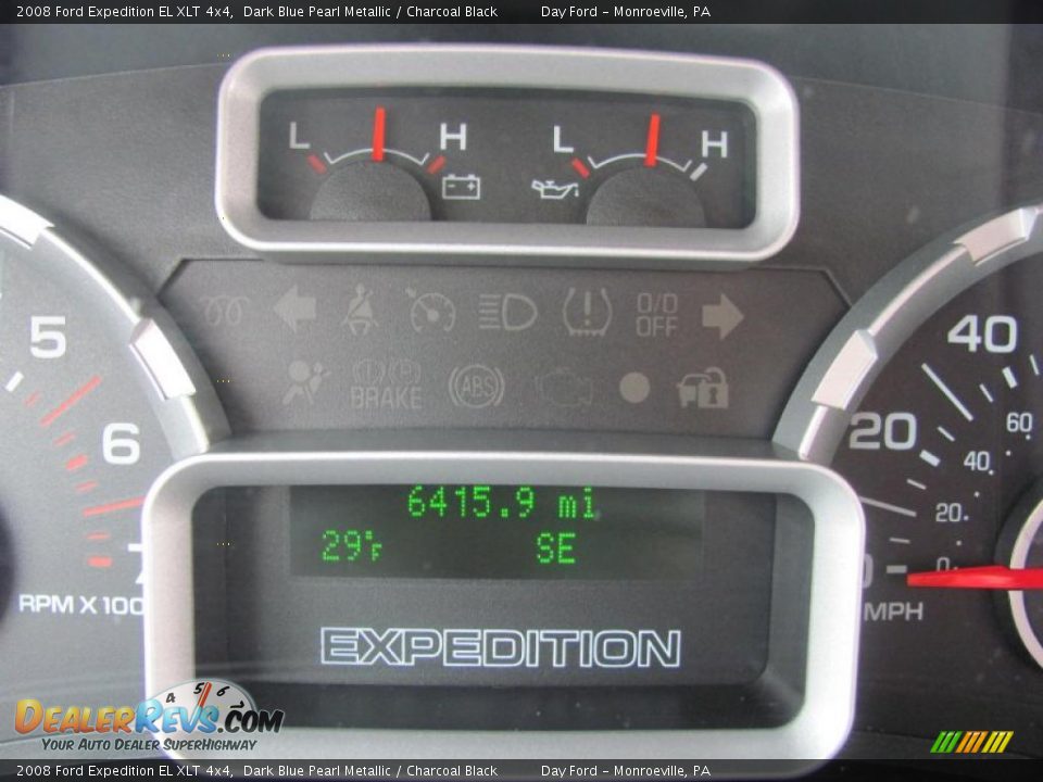 2008 Ford Expedition EL XLT 4x4 Dark Blue Pearl Metallic / Charcoal Black Photo #15