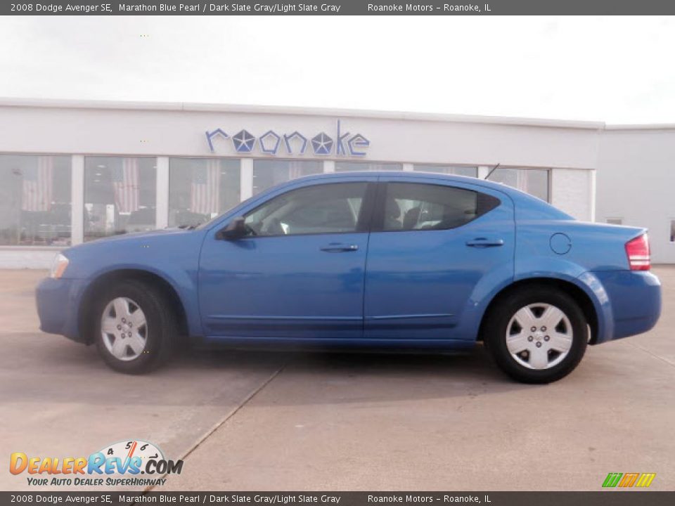 2008 Dodge Avenger SE Marathon Blue Pearl / Dark Slate Gray/Light Slate Gray Photo #2