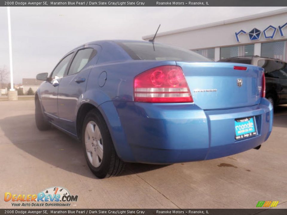 2008 Dodge Avenger SE Marathon Blue Pearl / Dark Slate Gray/Light Slate Gray Photo #3