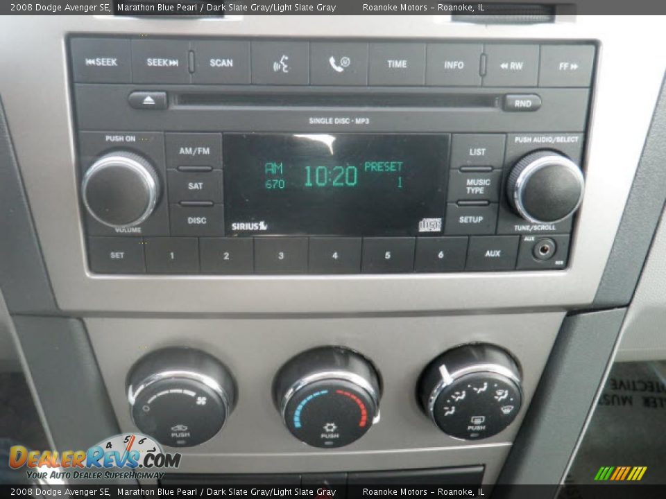 2008 Dodge Avenger SE Marathon Blue Pearl / Dark Slate Gray/Light Slate Gray Photo #8