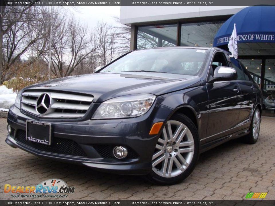 2008 Mercedes-Benz C 300 4Matic Sport Steel Grey Metallic / Black Photo #1