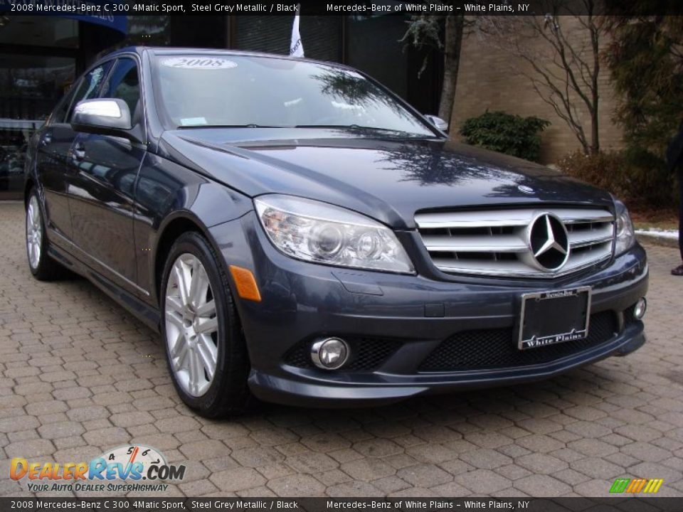 2008 Mercedes-Benz C 300 4Matic Sport Steel Grey Metallic / Black Photo #3