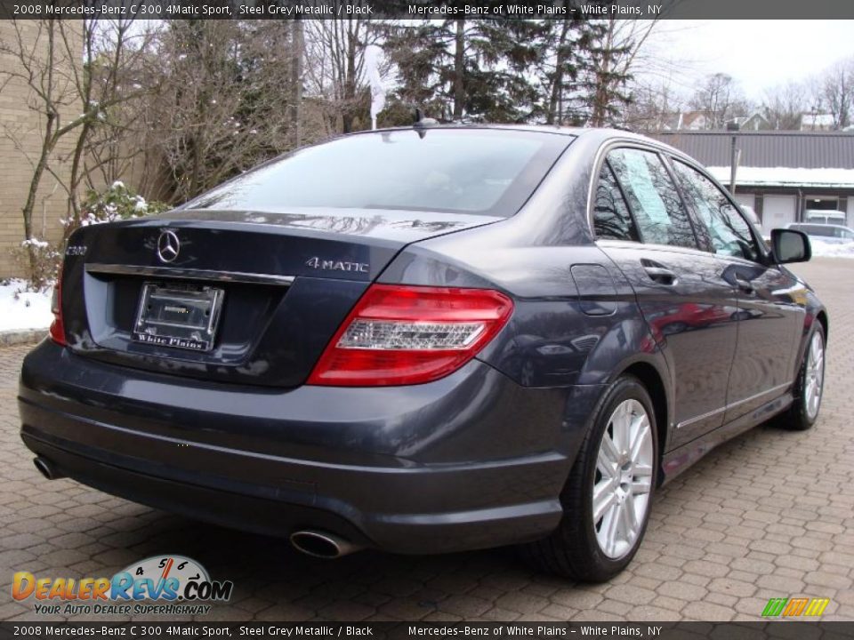 2008 Mercedes-Benz C 300 4Matic Sport Steel Grey Metallic / Black Photo #4