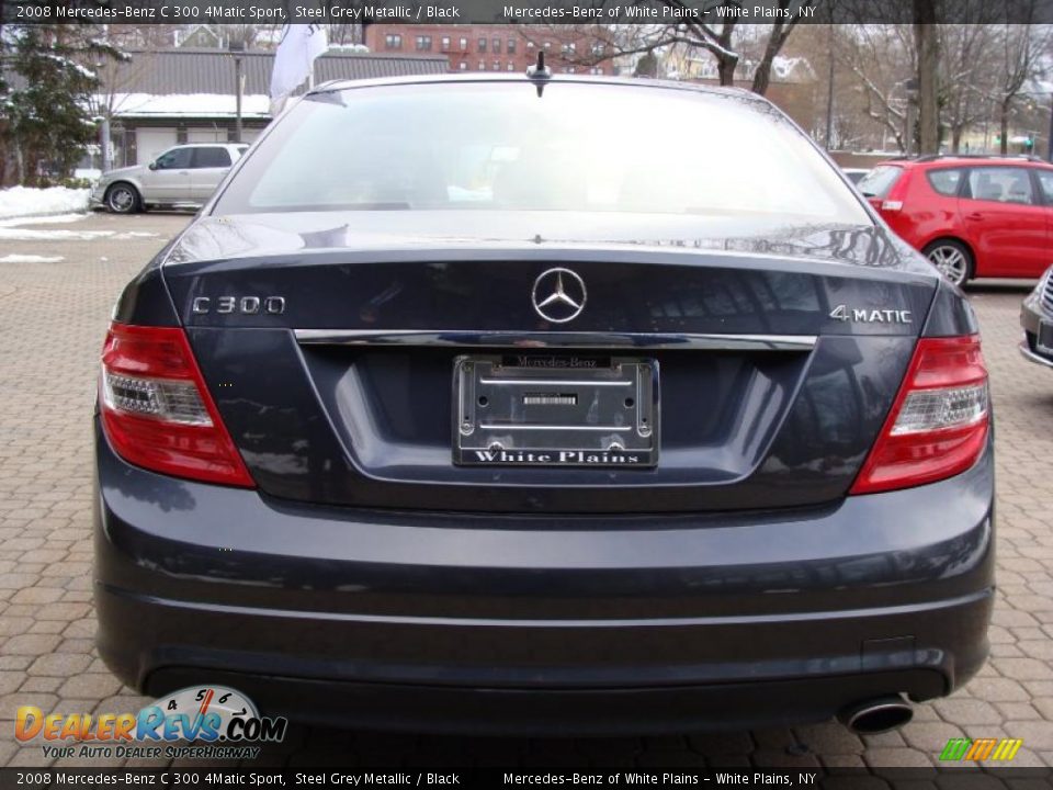 2008 Mercedes-Benz C 300 4Matic Sport Steel Grey Metallic / Black Photo #5
