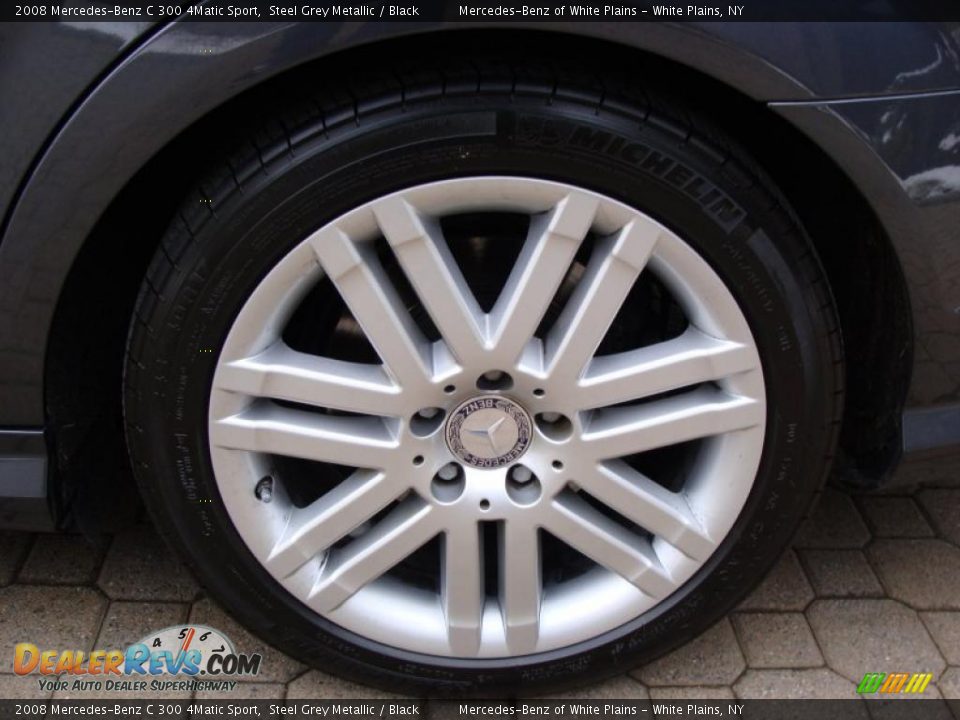 2008 Mercedes-Benz C 300 4Matic Sport Steel Grey Metallic / Black Photo #7