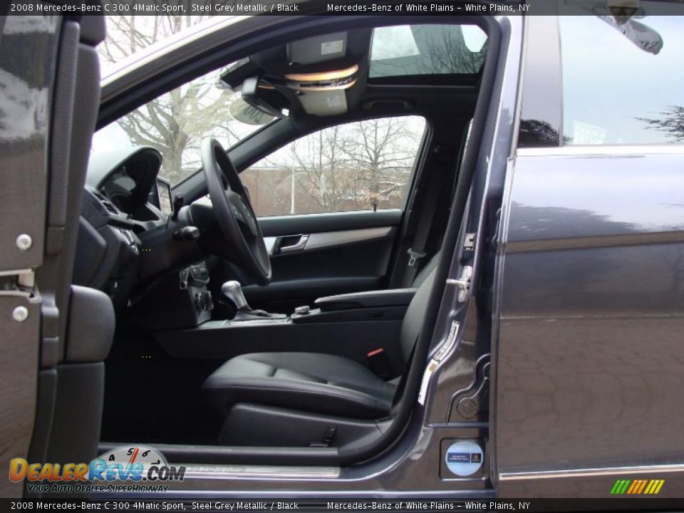 2008 Mercedes-Benz C 300 4Matic Sport Steel Grey Metallic / Black Photo #10