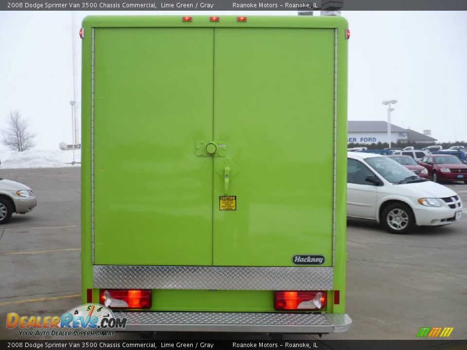 2008 Dodge Sprinter Van 3500 Chassis Commercial Lime Green / Gray Photo #4