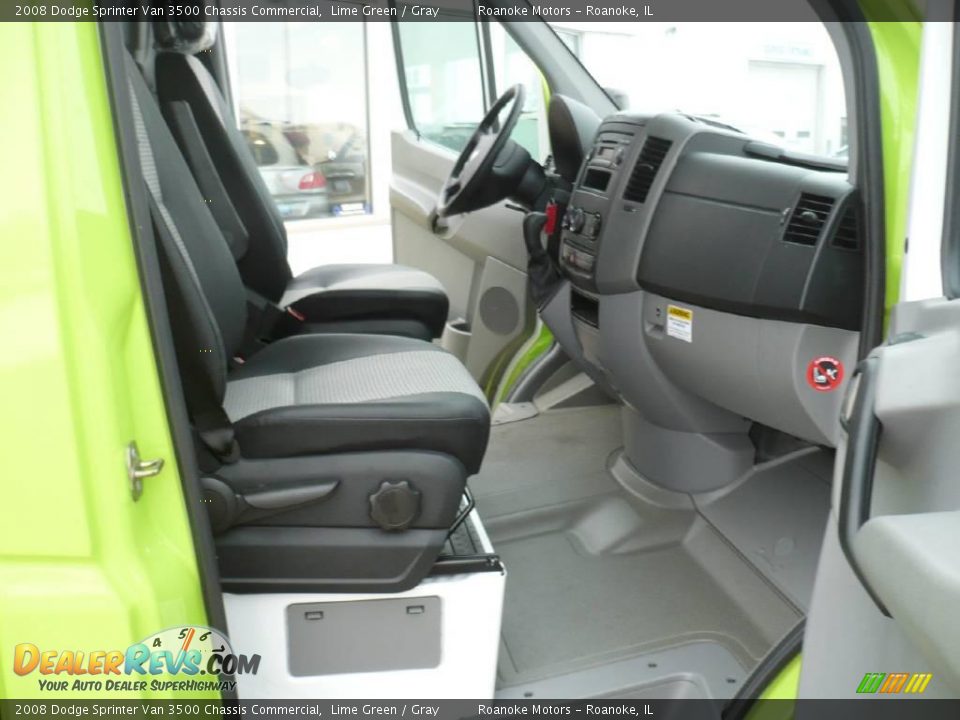 2008 Dodge Sprinter Van 3500 Chassis Commercial Lime Green / Gray Photo #5