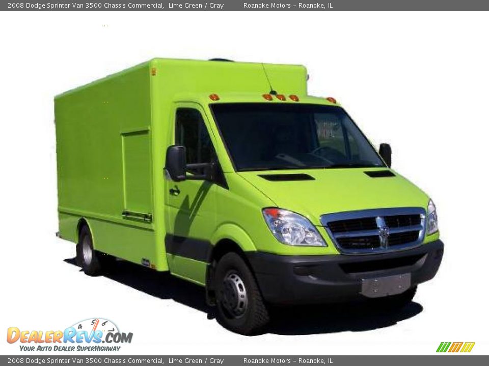 2008 Dodge Sprinter Van 3500 Chassis Commercial Lime Green / Gray Photo #6