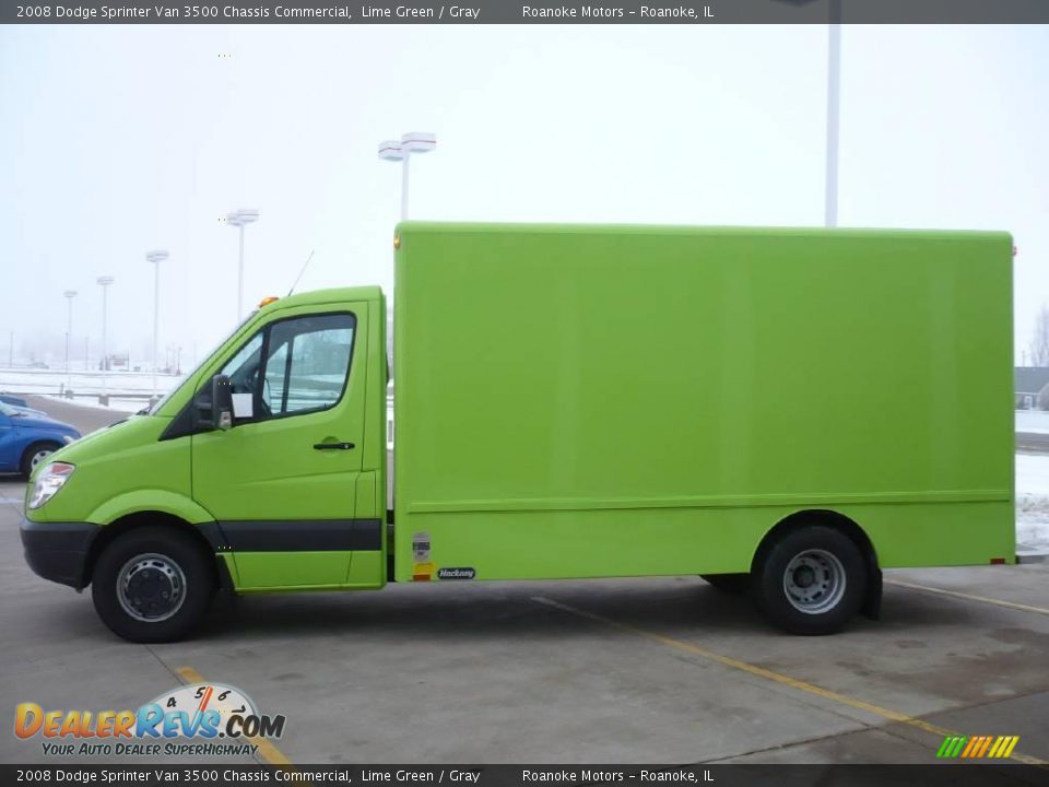 2008 Dodge Sprinter Van 3500 Chassis Commercial Lime Green / Gray Photo #9