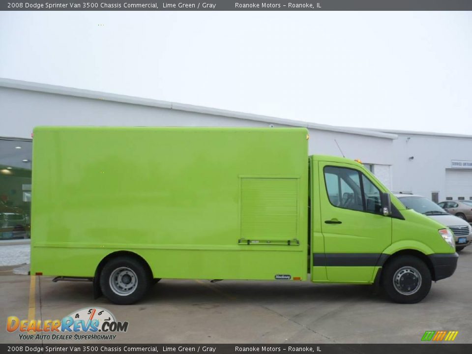 2008 Dodge Sprinter Van 3500 Chassis Commercial Lime Green / Gray Photo #10
