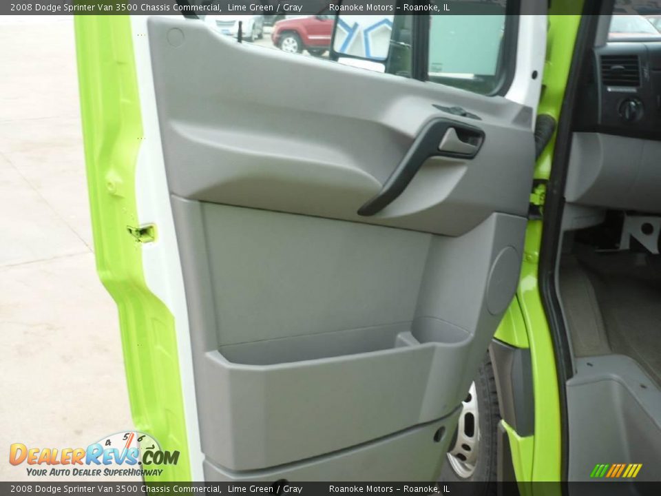 2008 Dodge Sprinter Van 3500 Chassis Commercial Lime Green / Gray Photo #11