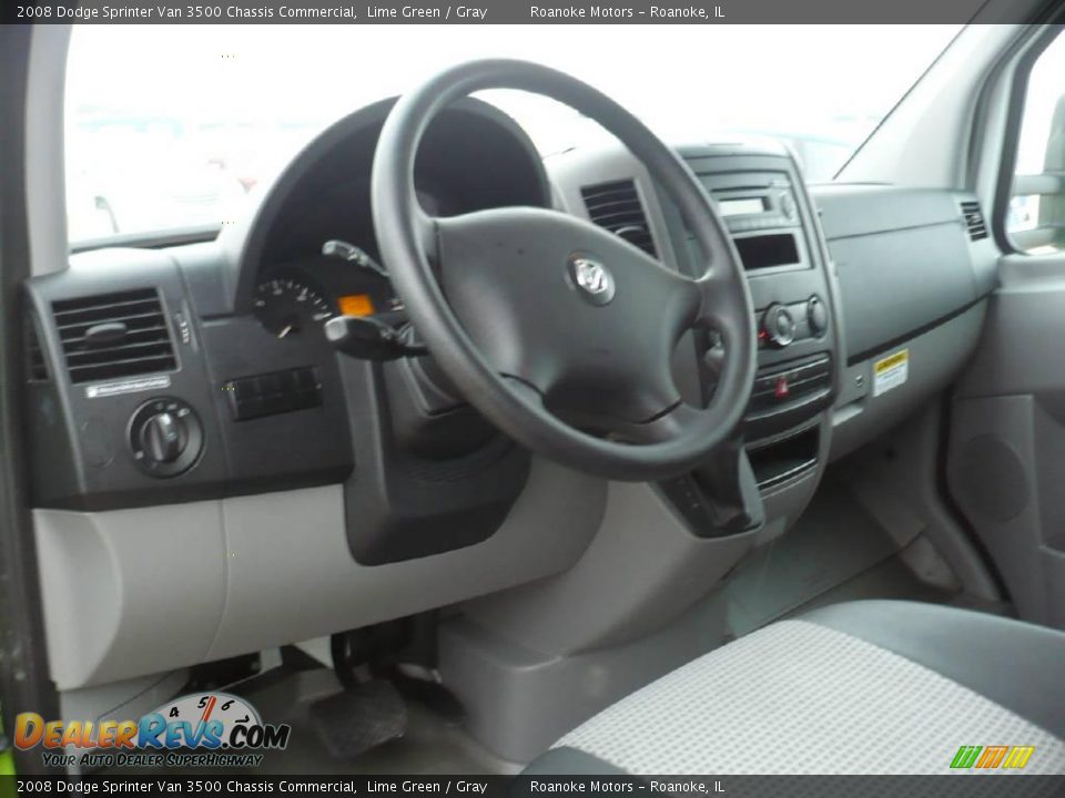 2008 Dodge Sprinter Van 3500 Chassis Commercial Lime Green / Gray Photo #12