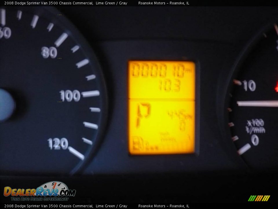2008 Dodge Sprinter Van 3500 Chassis Commercial Lime Green / Gray Photo #13