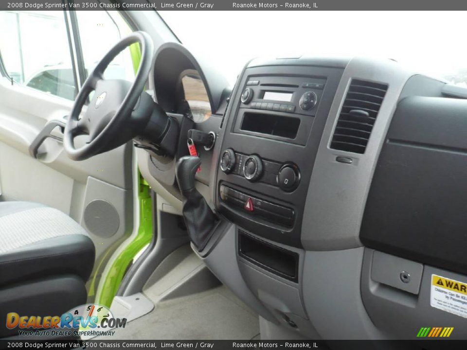2008 Dodge Sprinter Van 3500 Chassis Commercial Lime Green / Gray Photo #14
