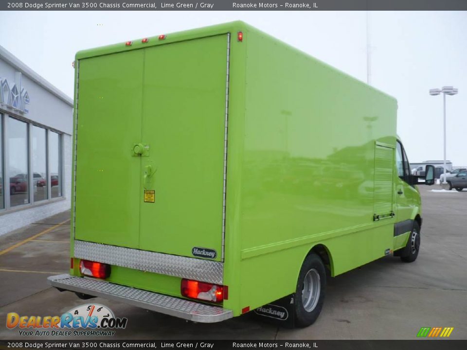 2008 Dodge Sprinter Van 3500 Chassis Commercial Lime Green / Gray Photo #15
