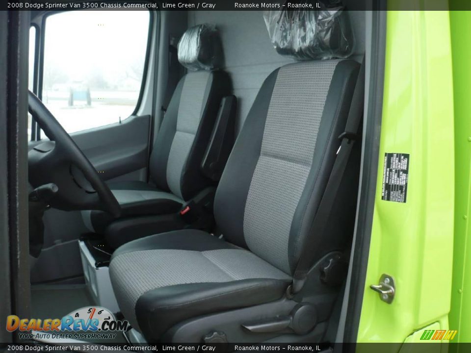 2008 Dodge Sprinter Van 3500 Chassis Commercial Lime Green / Gray Photo #21