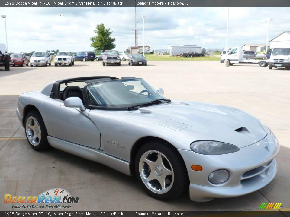 1998 Dodge Viper RT-10 Viper Bright Silver Metallic / Black/Black Photo #3