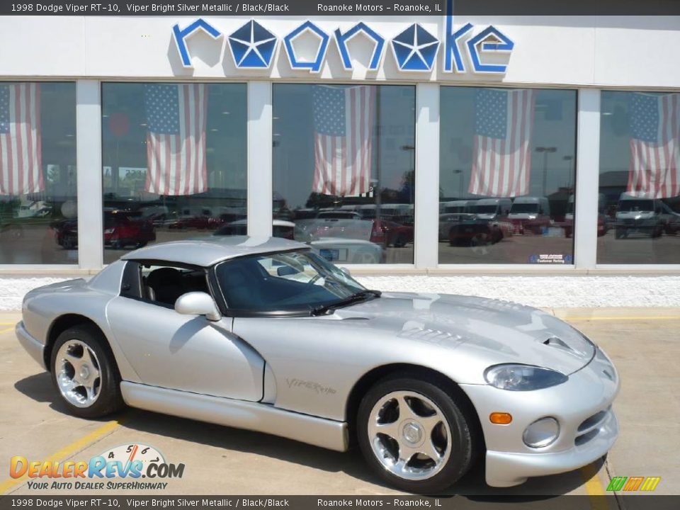1998 Dodge Viper RT-10 Viper Bright Silver Metallic / Black/Black Photo #4