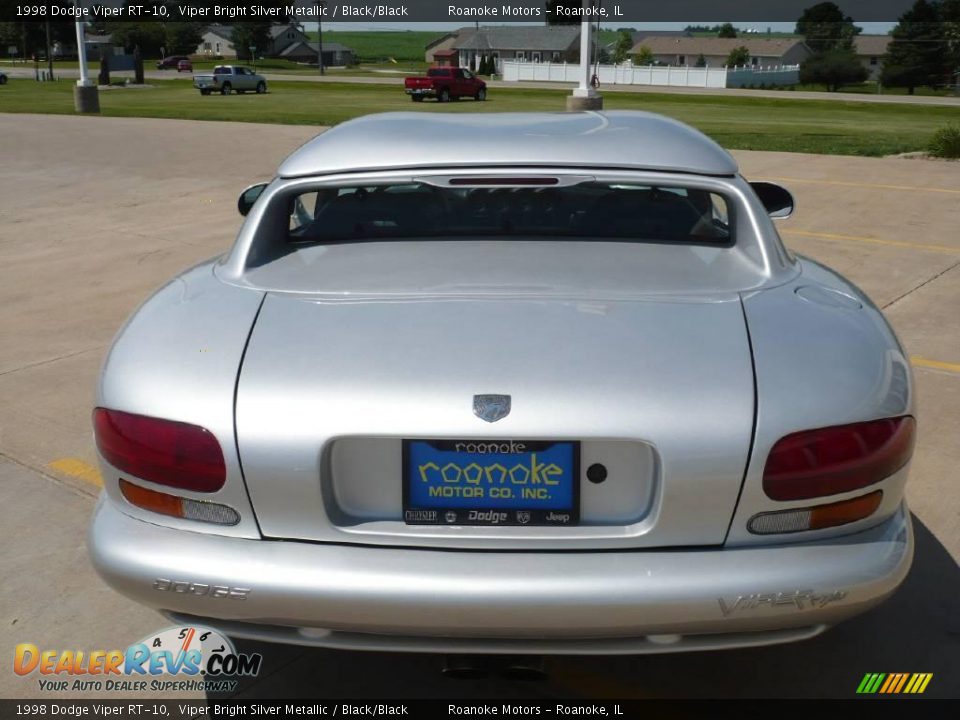 1998 Dodge Viper RT-10 Viper Bright Silver Metallic / Black/Black Photo #8