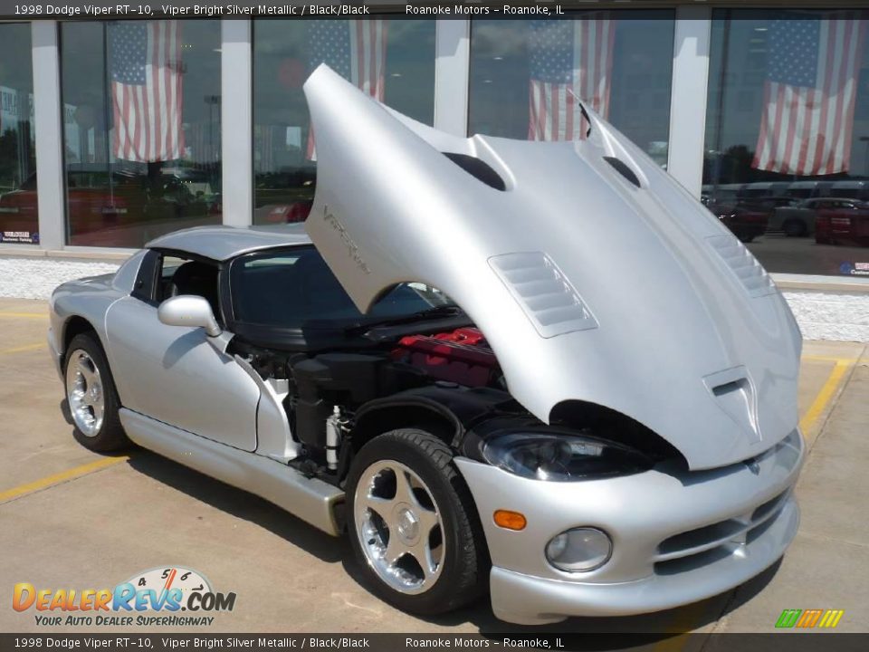 1998 Dodge Viper RT-10 Viper Bright Silver Metallic / Black/Black Photo #9