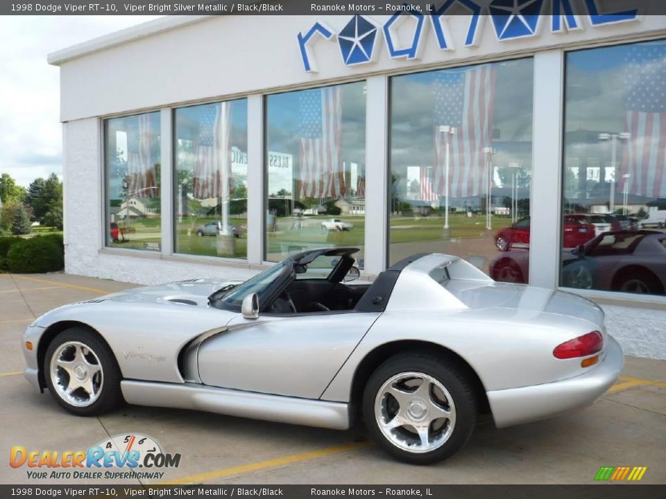 1998 Dodge Viper RT-10 Viper Bright Silver Metallic / Black/Black Photo #10