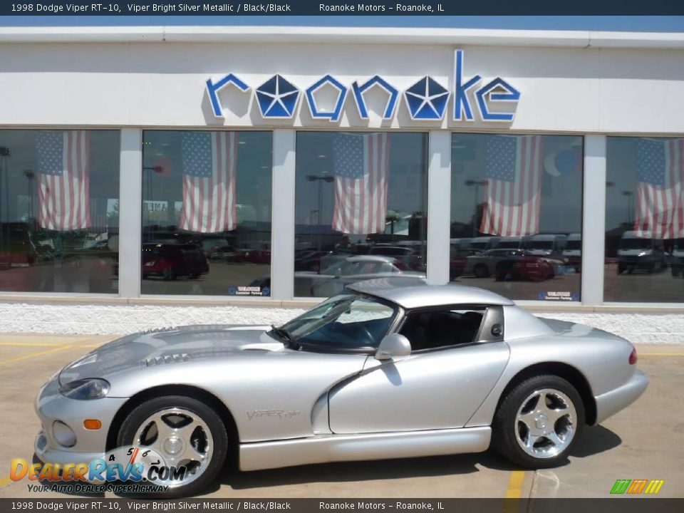 1998 Dodge Viper RT-10 Viper Bright Silver Metallic / Black/Black Photo #14