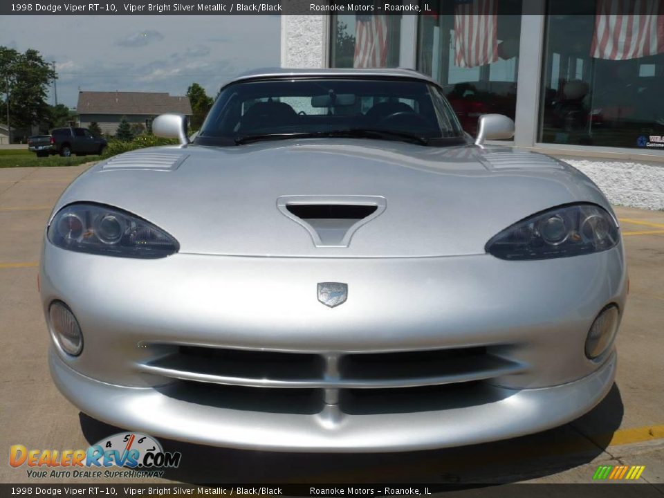 1998 Dodge Viper RT-10 Viper Bright Silver Metallic / Black/Black Photo #17