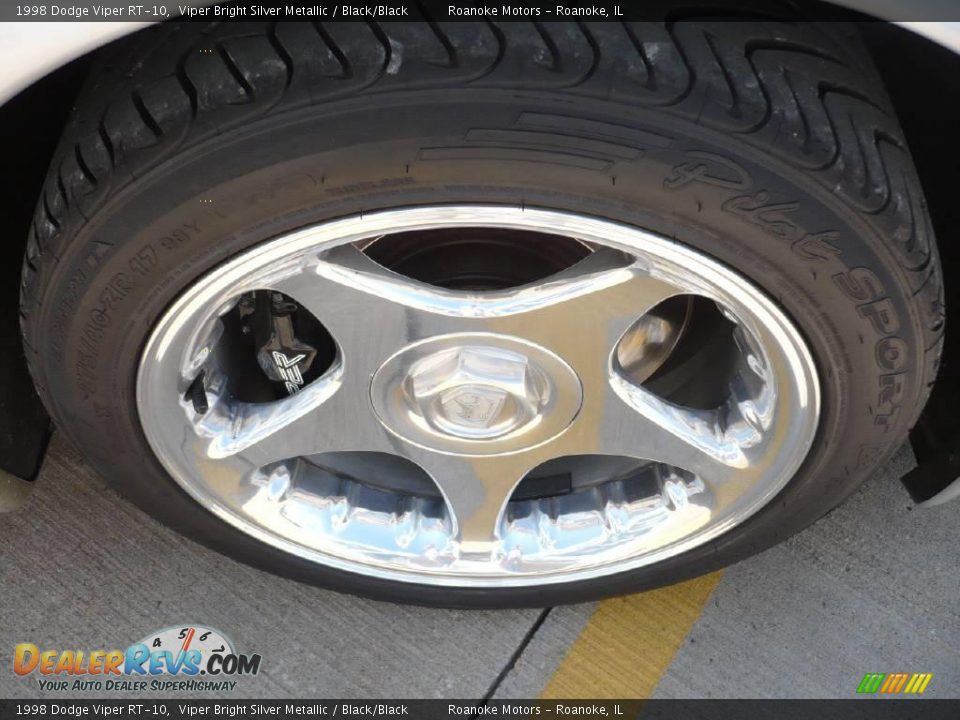 1998 Dodge Viper RT-10 Viper Bright Silver Metallic / Black/Black Photo #18