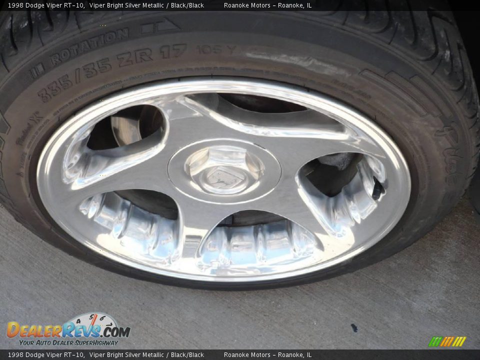1998 Dodge Viper RT-10 Viper Bright Silver Metallic / Black/Black Photo #20