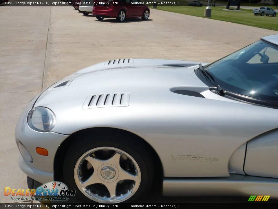 1998 Dodge Viper RT-10 Viper Bright Silver Metallic / Black/Black Photo #22