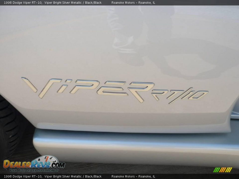 1998 Dodge Viper RT-10 Viper Bright Silver Metallic / Black/Black Photo #23