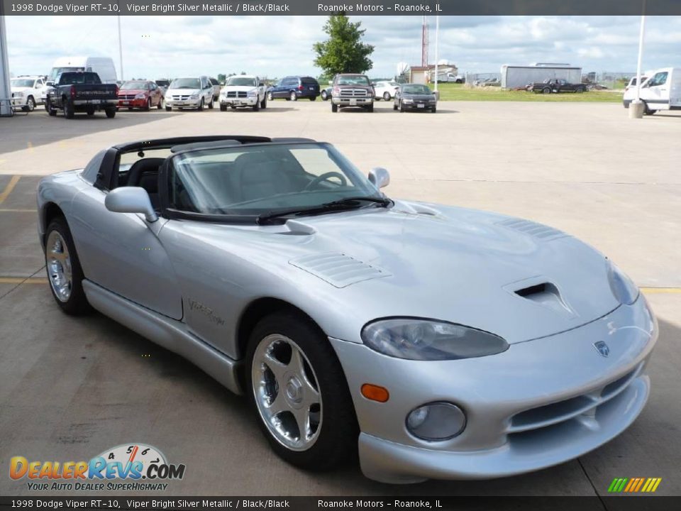 1998 Dodge Viper RT-10 Viper Bright Silver Metallic / Black/Black Photo #25