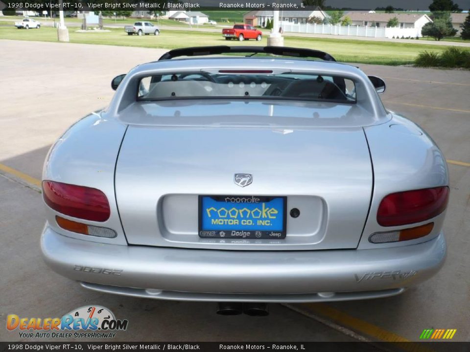 1998 Dodge Viper RT-10 Viper Bright Silver Metallic / Black/Black Photo #26