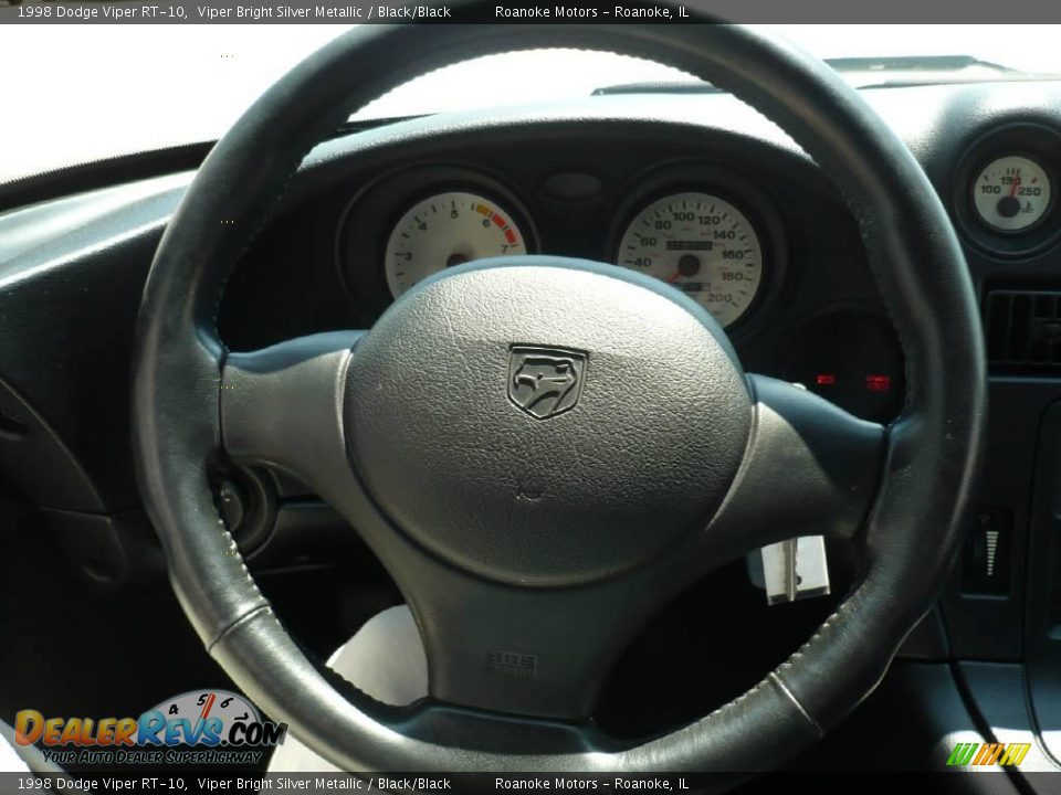 1998 Dodge Viper RT-10 Viper Bright Silver Metallic / Black/Black Photo #27