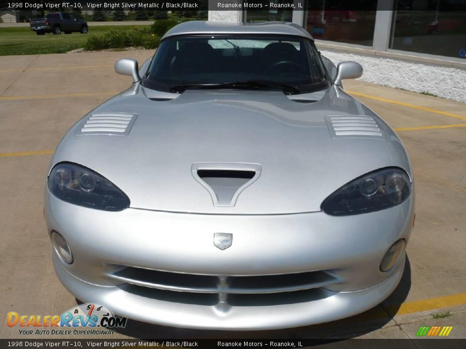 1998 Dodge Viper RT-10 Viper Bright Silver Metallic / Black/Black Photo #28