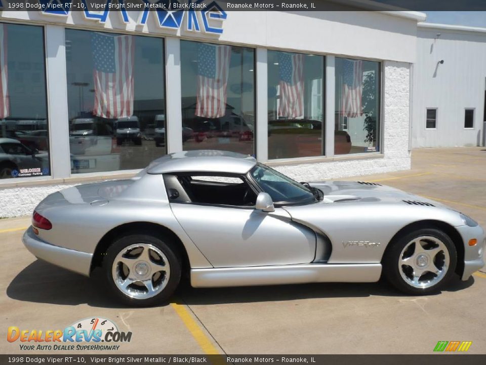 1998 Dodge Viper RT-10 Viper Bright Silver Metallic / Black/Black Photo #35