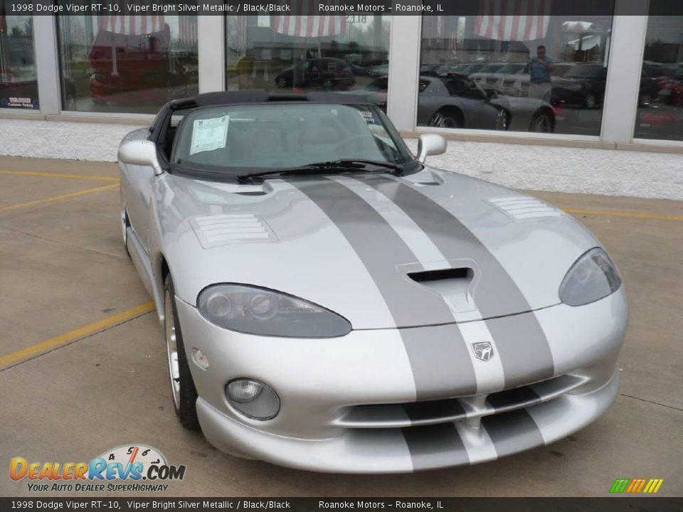 1998 Dodge Viper RT-10 Viper Bright Silver Metallic / Black/Black Photo #2