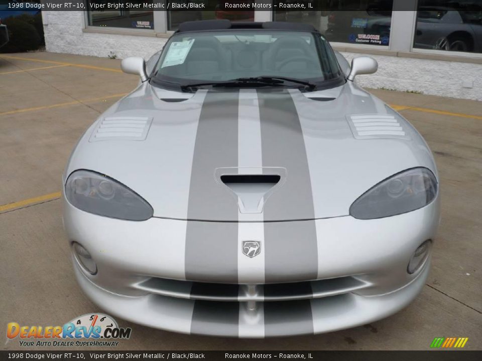 1998 Dodge Viper RT-10 Viper Bright Silver Metallic / Black/Black Photo #3
