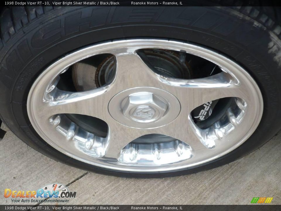 1998 Dodge Viper RT-10 Viper Bright Silver Metallic / Black/Black Photo #6